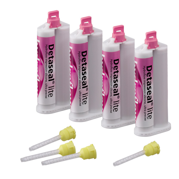 Detaseal hydroflow lite reg. корригирующий слой, Value Kit, набор 4х50 мл., смесительные канюли 24 шт.