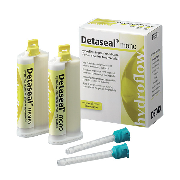 Detaseal hydroflow mono монофазный силикон для оттисков, 2х50 мл