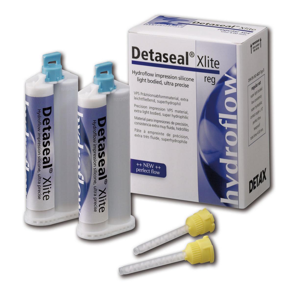 Detaseal hydroflow Xlite regular set, корригирующий материал, стандартная упаковка 2х50мл