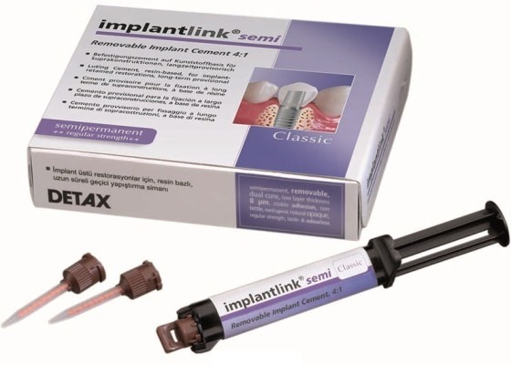 Implantlink semi Classic цемент для долговременной фиксации, набор