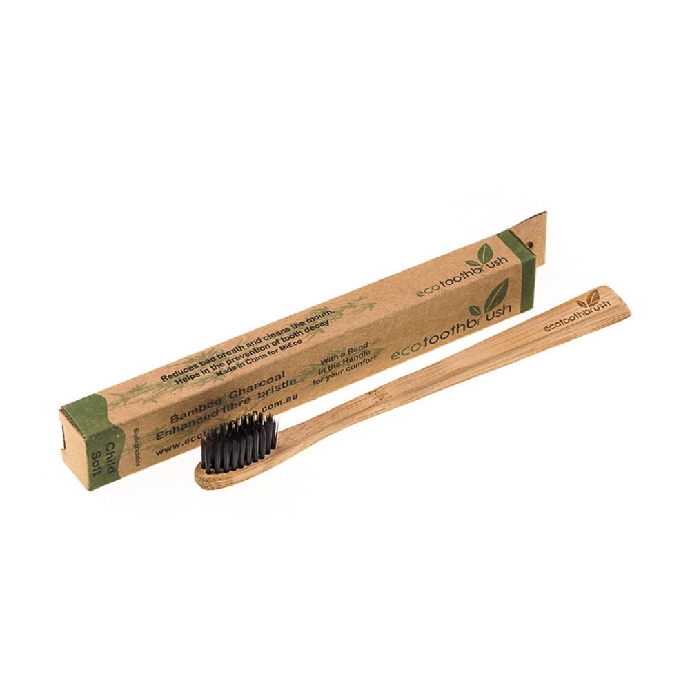 Зубная щетка Ecotoothbrush &quot;Mini&quot; с угольным напылением (с 4 лет) мягкая