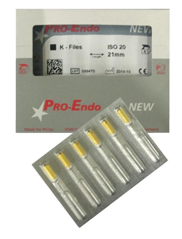 Ручные каналорасширители K- File Pro-Endo (VDW)